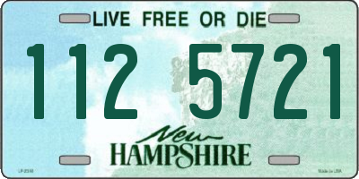 NH license plate 1125721