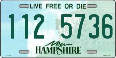 NH license plate 1125736