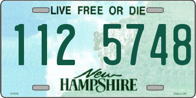 NH license plate 1125748