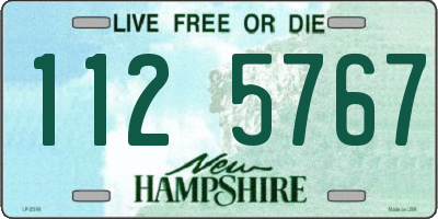 NH license plate 1125767