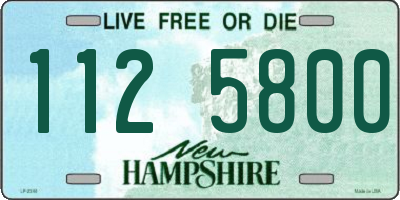 NH license plate 1125800
