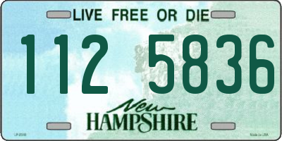 NH license plate 1125836