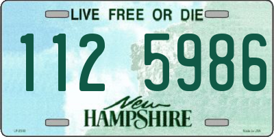 NH license plate 1125986