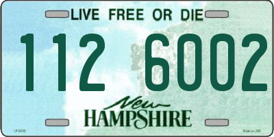 NH license plate 1126002