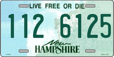 NH license plate 1126125