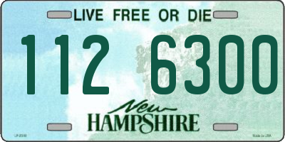 NH license plate 1126300