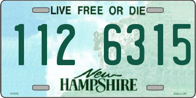 NH license plate 1126315