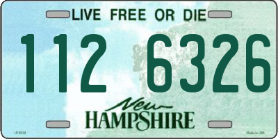NH license plate 1126326