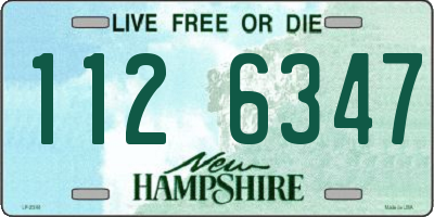 NH license plate 1126347