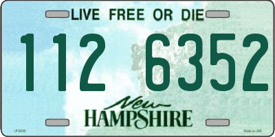 NH license plate 1126352
