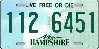 NH license plate 1126451