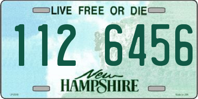 NH license plate 1126456