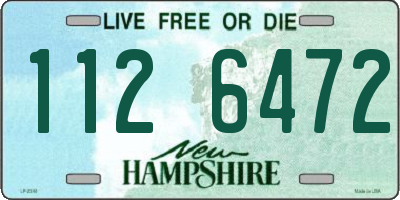 NH license plate 1126472