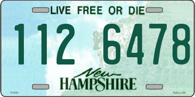 NH license plate 1126478