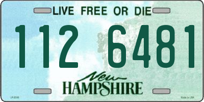 NH license plate 1126481
