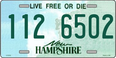 NH license plate 1126502