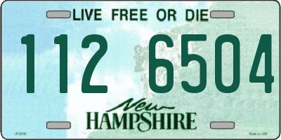 NH license plate 1126504