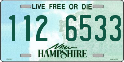 NH license plate 1126533