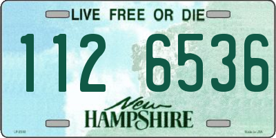NH license plate 1126536