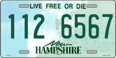 NH license plate 1126567