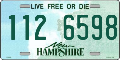 NH license plate 1126598