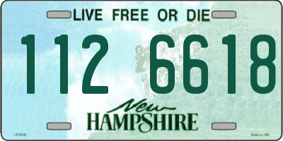 NH license plate 1126618