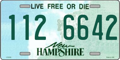 NH license plate 1126642