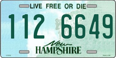 NH license plate 1126649