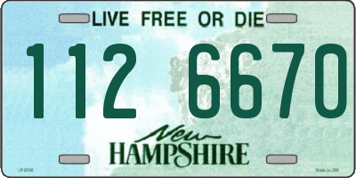 NH license plate 1126670
