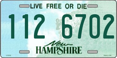 NH license plate 1126702