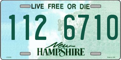 NH license plate 1126710