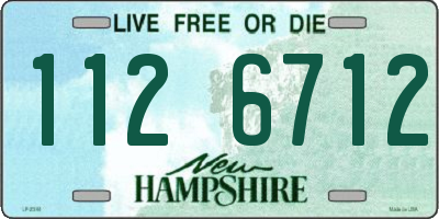 NH license plate 1126712