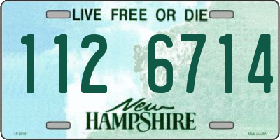 NH license plate 1126714