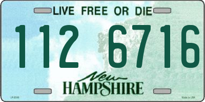 NH license plate 1126716
