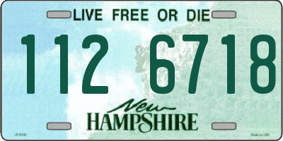 NH license plate 1126718