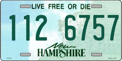 NH license plate 1126757