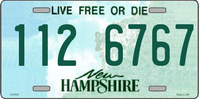 NH license plate 1126767
