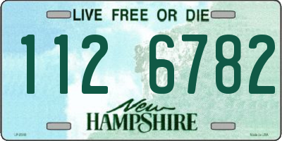 NH license plate 1126782