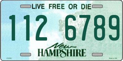 NH license plate 1126789