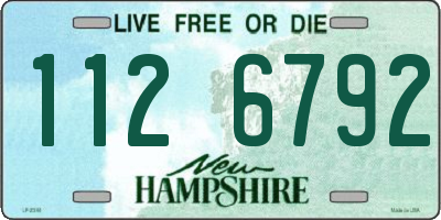 NH license plate 1126792