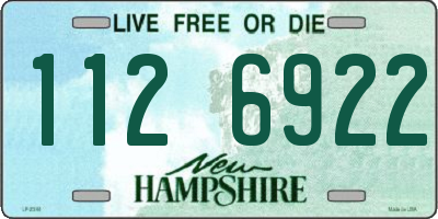 NH license plate 1126922