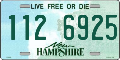 NH license plate 1126925