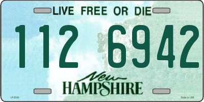 NH license plate 1126942