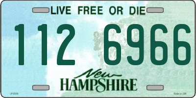 NH license plate 1126966