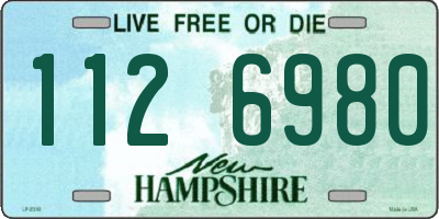 NH license plate 1126980