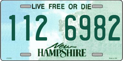 NH license plate 1126982