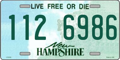 NH license plate 1126986
