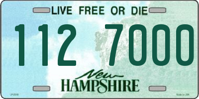 NH license plate 1127000