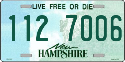 NH license plate 1127006