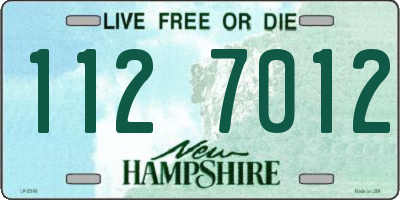 NH license plate 1127012